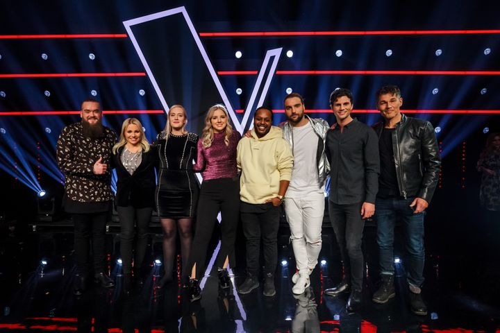 The Voice 2017: Finalister og mentorer.