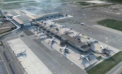 Avinor has decided to expand the area after the passport control at Oslo Airport (Illustration: Nordic)