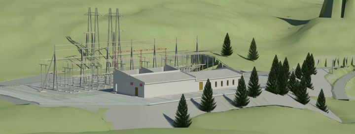 Tørdal transformatorstasjon blir digital og forsterker og sikrer strømforsyningen i Vest-Telemark (Illus-trasjon: Skagerak Nett).