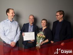 Medlemmer av vårt prisbelønte AI-team i Oslo: Alexander Vaagan, Henrik Slettene, Solveig Masvie og Trond Lutdal.