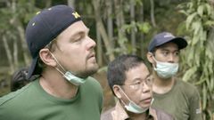 I dokumentarfilmen "Før syndfloden" besøker DiCaprio nasjonalparken Leuser Ecosystem i Indonesia; det siste stedet hvor orangutanger, elefanter, neshorn og tigere lever side om side - truet av den billige palmeoljen. Foto: National Geographic