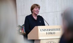 Oslos ordførar Marianne Borgen heldt tale under prisutdelinga. Foto: Shane Colvin