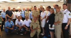 Redningsselskapet og alle deres samarbeidspartnere under markeringen av den nylig avsluttede operasjonen i Middelhavet