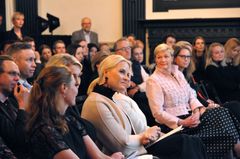 Årets Female Entrepreneur ble delt ut i New York 7. mars til Grete Sønsteby. HKH Kronprinsesse Mette-Marit var tilstede. Foto: Arne Vatnøy/Innovasjon Norge