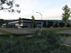 Dekkleverandøren Starco Norge AS har inngått leieavtale med Thon Eiendom om et nytt logistikk- og lagerbygg på ca. 23 000 kvadratmeter.  Illustrasjon av nybygget.