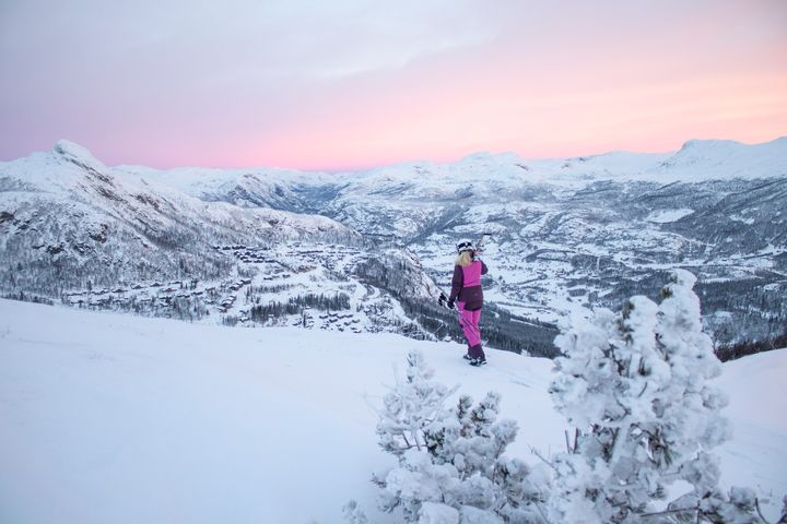 Hemsedal, Skandinavias alper, byr på bra skikjøring i jula. Foto: Hilde Hagen