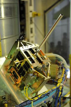AISSat-1 i 2010 - ferdig og klar til oppskyting.