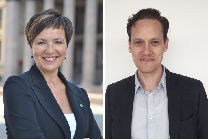 Anne Tingelstad Wøien og Benjamin Larsen blir nye fagsjefer i Virke ideell og frivillighet fra mars. (Foto av Wøien: Senterpartiet v/ Ingvill Størksen)