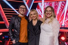 Semifinalister i The Voice 2019: Oskar Øiestad, mentor Lene Marlin og Steffi Buie,