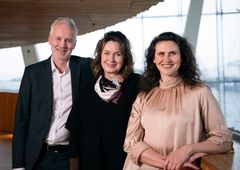 Geir Bergkastet, Randi Stene and Ingrid Lorentzen. Photo: Erik Berg, The Norwegian National Opera & Ballet.