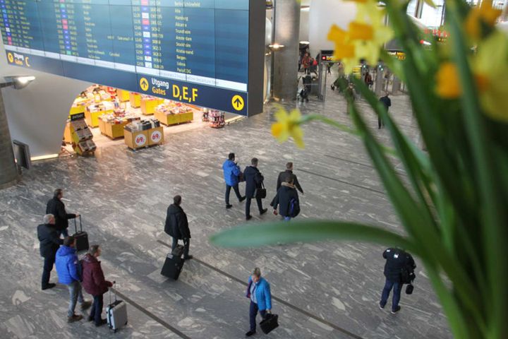 Torsdag 22 og fredag 23. mars blir svært travle dager på Oslo lufthavn (Foto: Avinor)