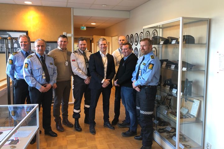Samarbeid: Øst politidistrikt har nå signert samarbeidsavtale med Nokas og fire andre sikkerhetsselskap Foto: Nokas