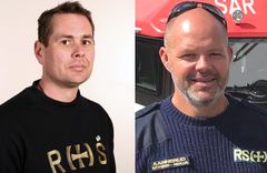 F.v. Frode Rostad  og Stein Erik Aaserud har lagt ned utallige timer som frivillige i sjøredningskorpset i Mjøsa gjennom 20 år.