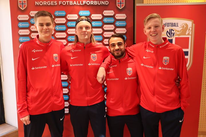 Foto: Mats Theie Bretvik, NFF. Fra venstre: Anders Rasmussen, Sondre Voktor, Arkan Resul, Magnus Myhrhaug Kristiansen