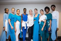 Pernille and the Kepaza models at New York Fashion Week