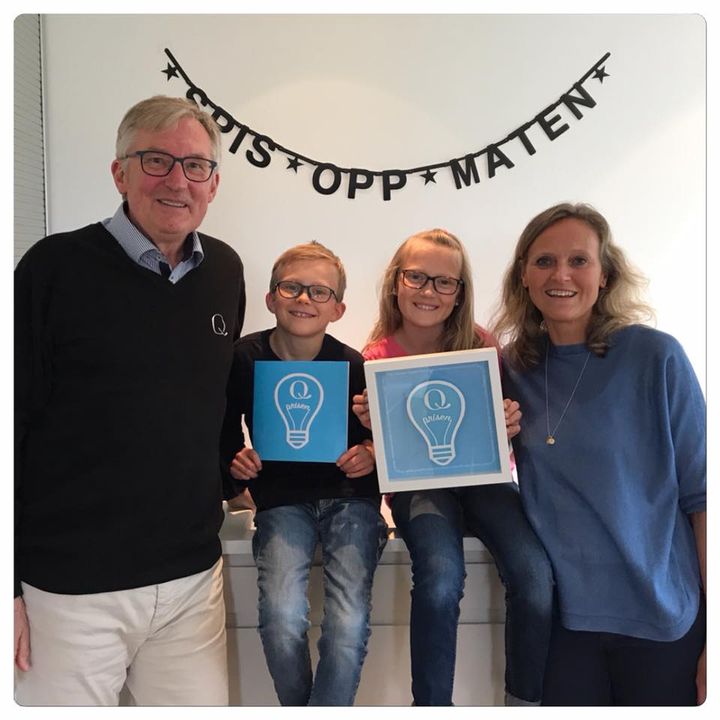 Bent Myrdahl, Oskar, Matilde og Mette Nygård Havre mottok Q-prisen for å ha påvirket Q til å ta kampen mot matsvinn