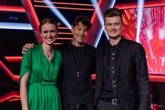 Semifinalister The Voice 2019: Maria Halsne, mentor Morten Harket og Edward Mustad.