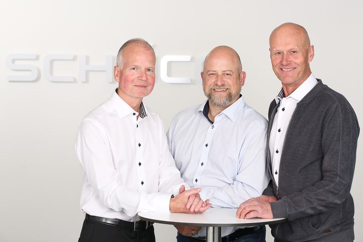Schücos prosjektrådgivere har tilsammen over 80 års erfaring i glass- og fasadebransjen. F.v. Thomas Aasen. Jardar Kilsti Nordeng og Tom Erik Wiger.