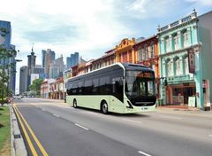 ABB leverer hurtigladere til selvkjørende elbusser i Singapore (Ill. Volvo Bussar).