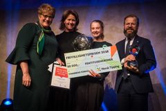 Penelope Lea fra Miljøagentene vant Frivillighetsprisen i 2018. Foto: Carl Fredrik Salicath