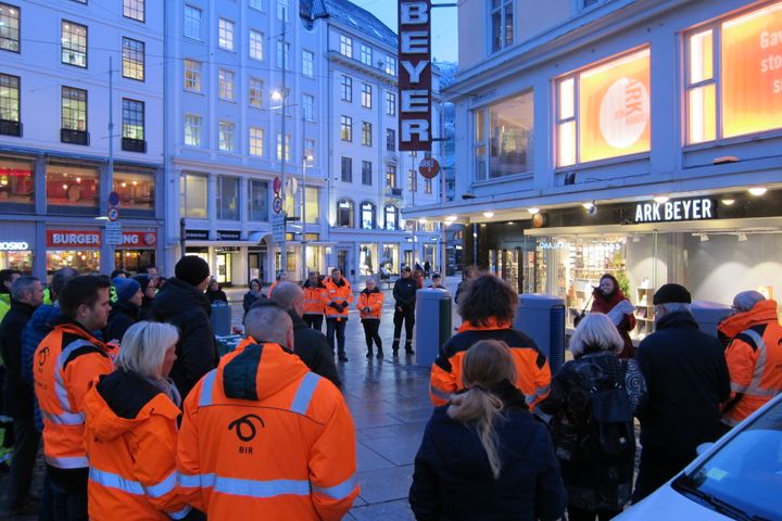 Markering av lukeåpning 1 million i bossnettet i Bergen