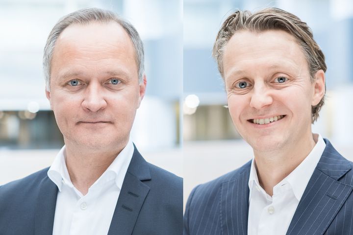 Bengt-Göran Kangas (left) will hold the position as acting EVP of Business Area Sweden.