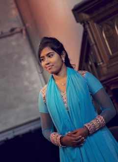 Shahida Akhter Shorna (18) stood to speak on behalf of real child brides. Foto: Hanne Pernille Andersen/Plan Norge