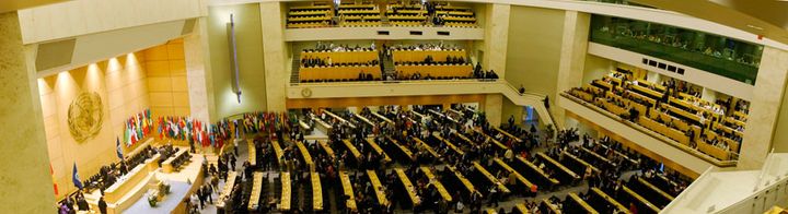 FNs arbeidskonferanse foregår i Palais de Nations i Genève, Sveits. Foto: ILO.