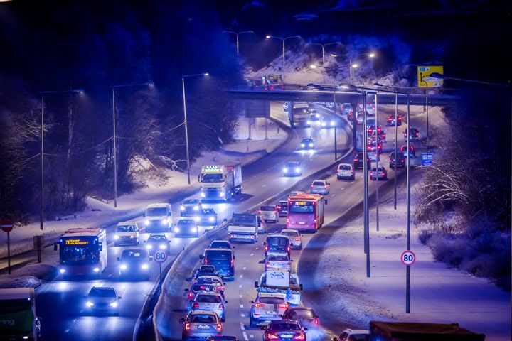 Ta det pent i trafikken i vinterferien. Foto: Trygg Trafikk/Morten Brakestad