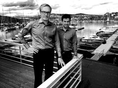 Administrerende direktør Leiv Askvig (til venstre) og investeringsdirektør Jakob Iqbal leverte rekordresultater for Sundt i 2013.