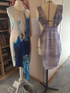Sirenes malerier Glacier og Grey Se printet på Kepaza kjoler