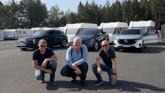 Testteamet besto av (f.v) Øyvind Lunde, Magne Storebø og testleder Ståle Frydenlund (foto: Norsk elbilforening).