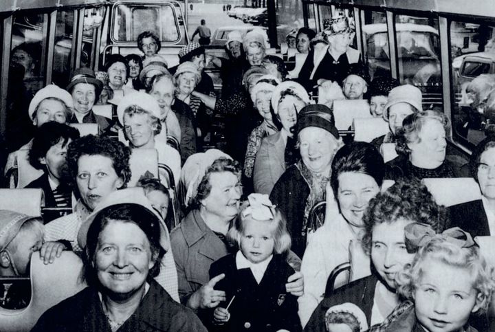 husmorferie i regi av Norsk Folkehjelp foto arbeiderbevegelsens arkiv