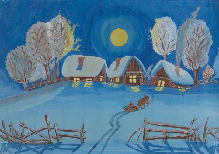 "Natten før jul"
Alex Dashkov, 14 år Russland