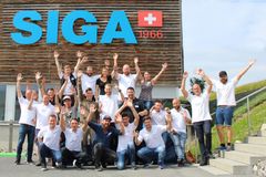 SIGA Norge samlet ved hovedkontor og ett av to produksjonslokaler i Sveits.