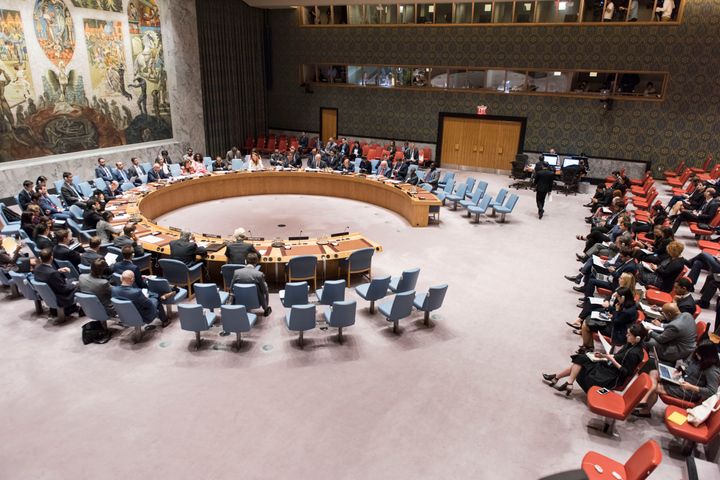 I dag møtes FNs sikkerhetsråd til et møte om Nord-Koreas atomprøvesprengning. Dette bildet er fra Sikkerhetsrådets møte 29. august etter Nord-Koreas missiloppskyting over Japan. Foto: UN Photo / Mark Garten
