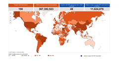 Kartet viser hvordan barns skolematprogram påvirkes av pandemien. Grafikk: World Food Programme