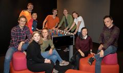 Her er studentene som representerer OsloMet i finalen. Foto: Kjersti Johannessen/AF Gruppen.