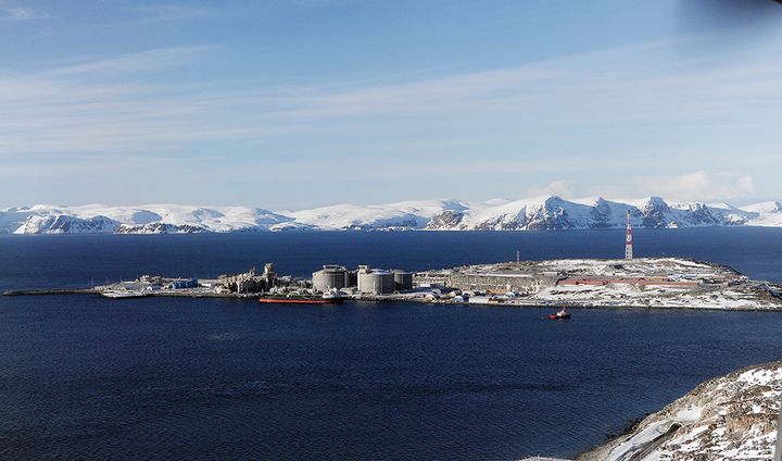 LNG-anlegget på  Melkøya i Hammerfest, Foto: Harald Pettersen, Copyright: Equinor