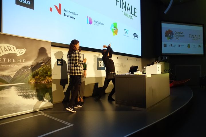 Graphic vinner førsteprisen i Creative Business Cup Norge. Foto: Julie Ryland