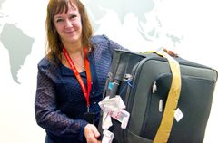 Tapt og forsinket bagasje er typiske forsikringssaker, forteller Heidi Tofterå Slettemoen, kommunikasjonssjef i Frende. (Foto: Frende Forsikring)