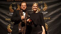 Sondre Fristad og Pernille Fristad vant pris på Golden Movie Award 2018