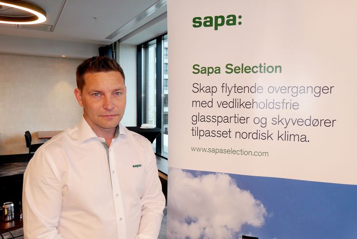 Dag Ove Pettersen ser frem til å introdusere «Sapa Selection» for den norske glass- og fasadebransjen.