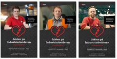 Annonsekampanjen "Jakten på industriarbeideren"