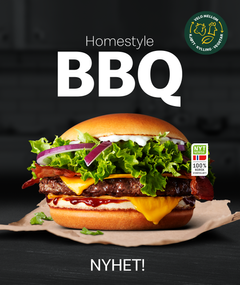 McDonald’s vil fra 10. juli merke alle hamburgerne med Nyt Norge 100% norsk storfekjøtt.