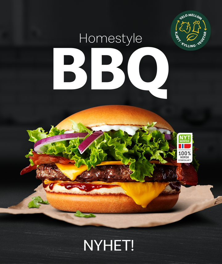 McDonald’s vil fra 10. juli merke alle hamburgerne med Nyt Norge 100% norsk storfekjøtt.