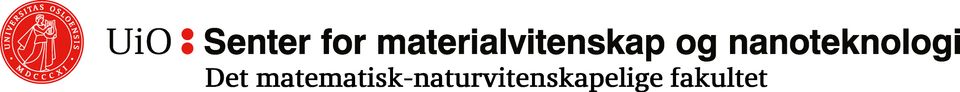 Logo UiO Senter for Materialvitenskap og nanoteknologi