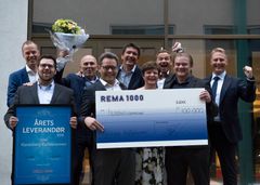 Kjeldsberg kunne onsdag kveld juble over å ha blitt kåret til årets leverandør til REMA 1000 i 2018.