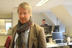 Mattias Mellquist er ansatt som ansvarlig redaktør og daglig leder i Akershus Amtstidende. Foto: Henriette Slaatsveen
