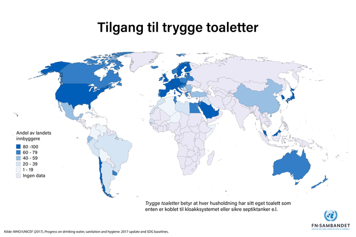 19. november: I dag er det verdens toalettdag. Infografikk: FN-sambandet / Ida Thinn